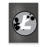Litecoin Moon Cryptocurrency Poster