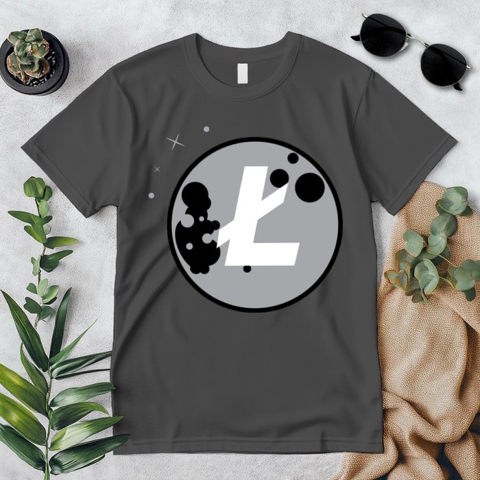 Litecoin Moon Cryptocurrency Premium T-Shirt