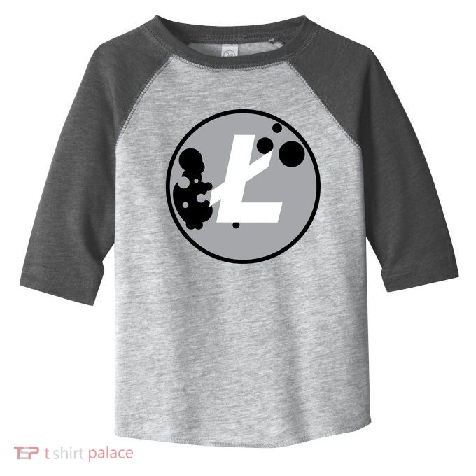 Litecoin Moon Cryptocurrency Toddler Fine Jersey T-Shirt