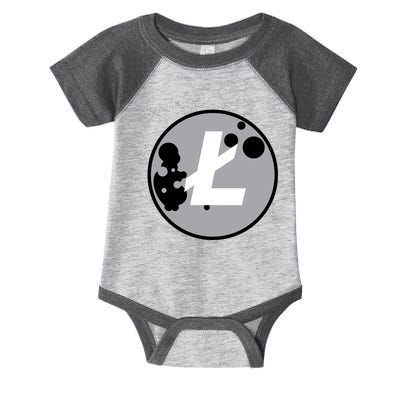 Litecoin Moon Cryptocurrency Infant Baby Jersey Bodysuit