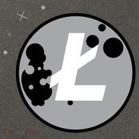 Litecoin Moon Cryptocurrency Cotton Canvas Backpack
