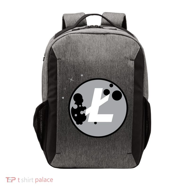 Litecoin Moon Cryptocurrency Vector Backpack