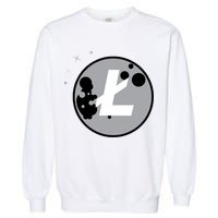 Litecoin Moon Cryptocurrency Garment-Dyed Sweatshirt