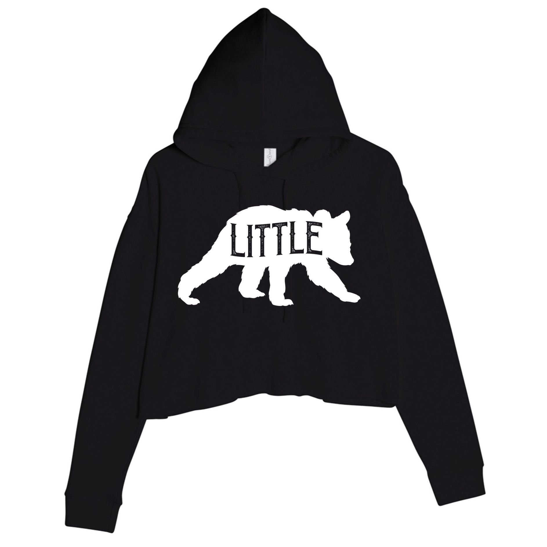 Little Bear Crop Fleece Hoodie