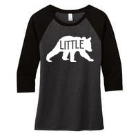 Little Bear Women's Tri-Blend 3/4-Sleeve Raglan Shirt