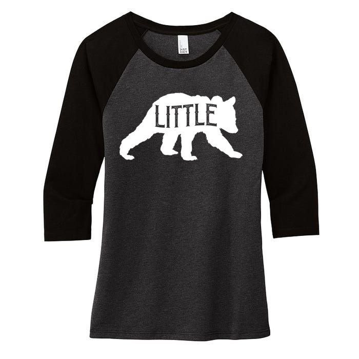 Little Bear Women's Tri-Blend 3/4-Sleeve Raglan Shirt