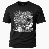 Little Cartoon Monster Mash Up Cooling Performance Crew T-Shirt
