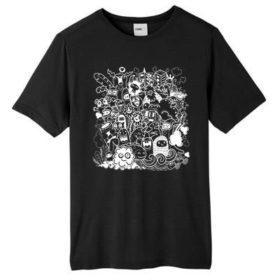 Little Cartoon Monster Mash Up Tall Fusion ChromaSoft Performance T-Shirt