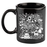 Little Cartoon Monster Mash Up 11oz C Handle Ceramic Mug