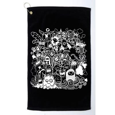 Little Cartoon Monster Mash Up Golf Towel