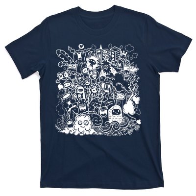 Little Cartoon Monster Mash Up T-Shirt