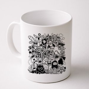 Little Cartoon Monster Mash Up Coffee Mug