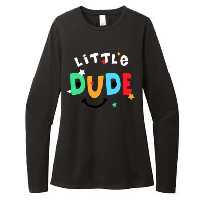 Little Dude Womens CVC Long Sleeve Shirt