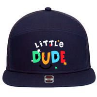 Little Dude 7 Panel Mesh Trucker Snapback Hat
