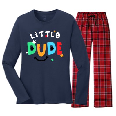 Little Dude Women's Long Sleeve Flannel Pajama Set 