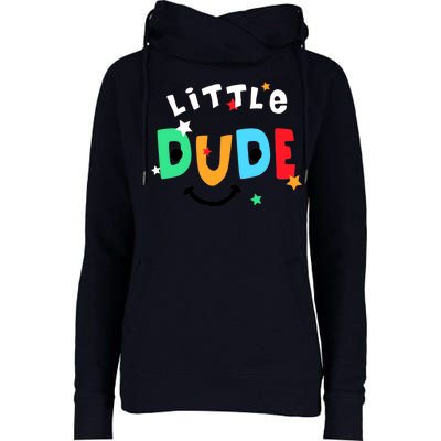 Little Dude Womens Funnel Neck Pullover Hood