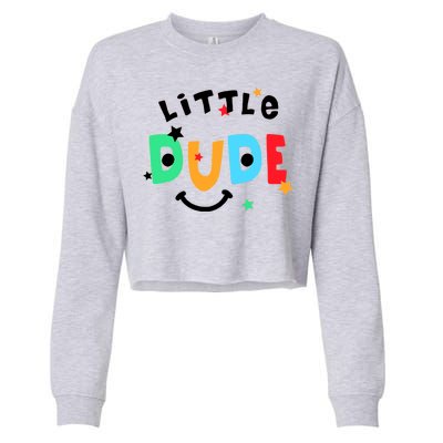 Little Dude Cropped Pullover Crew