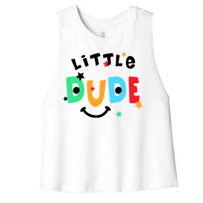 Little Dude Women's Racerback Cropped Tank