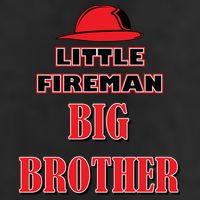 Little Fireman Big Brother 7 Panel Mesh Trucker Snapback Hat