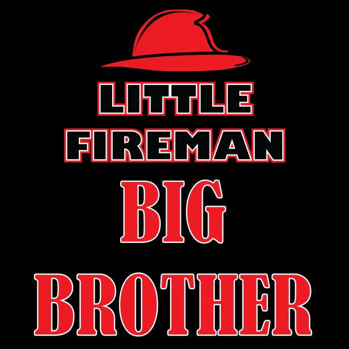 Little Fireman Big Brother 7-Panel Snapback Hat