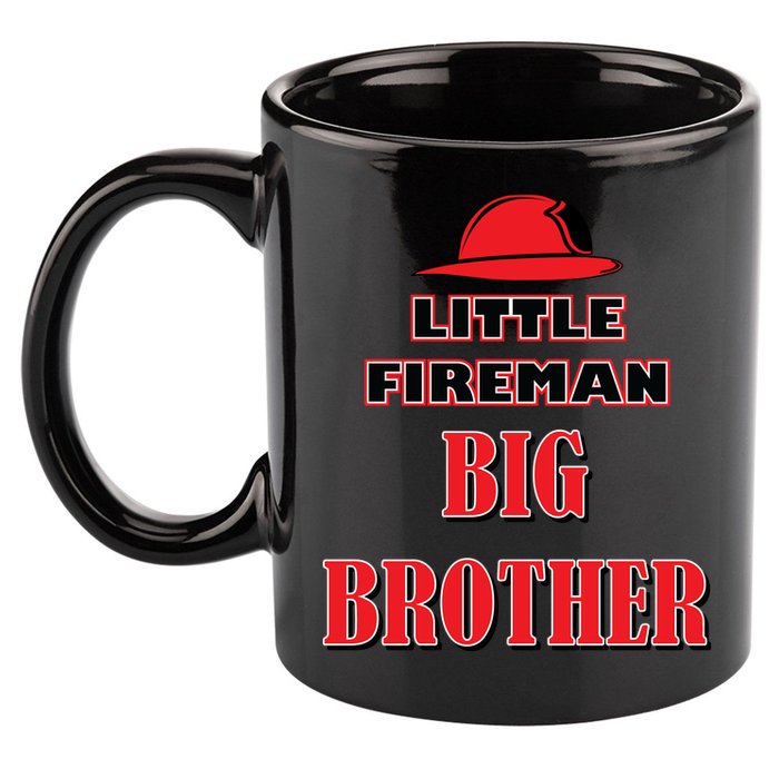 Little Fireman Big Brother 11oz C Handle Ceramic Mug