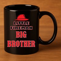 Little Fireman Big Brother 11oz C Handle Ceramic Mug
