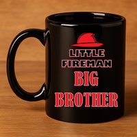 Little Fireman Big Brother 11oz C Handle Ceramic Mug