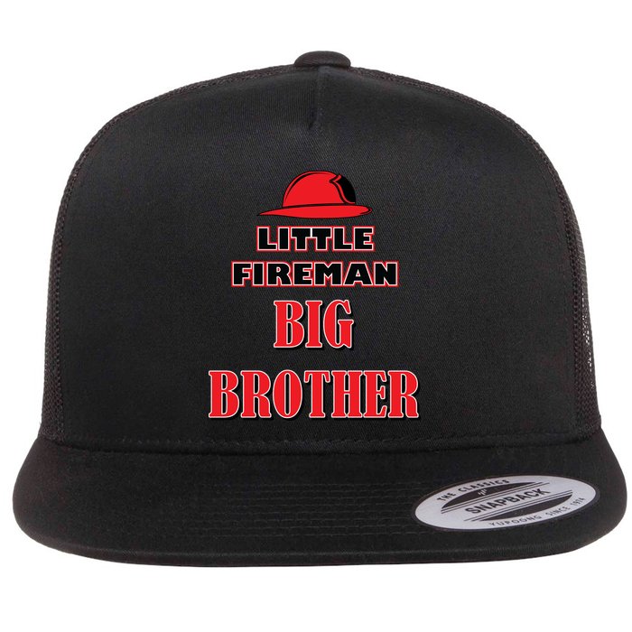 Little Fireman Big Brother Flatbill Hat