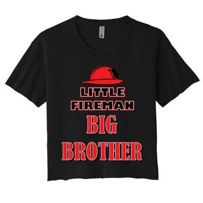 Little Fireman Big Brother Crop Top
