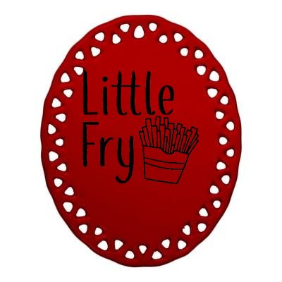 Little Fry Ceramic Oval Ornament