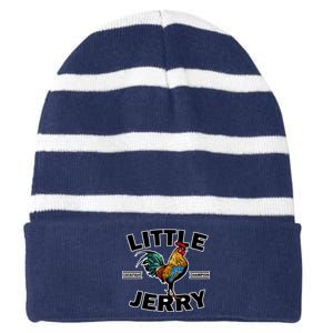 Little Jerry Cockfight Champion Striped Beanie with Solid Band