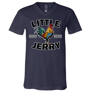 Little Jerry Cockfight Champion V-Neck T-Shirt