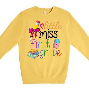 Little Miss First Grade Premium Crewneck Sweatshirt