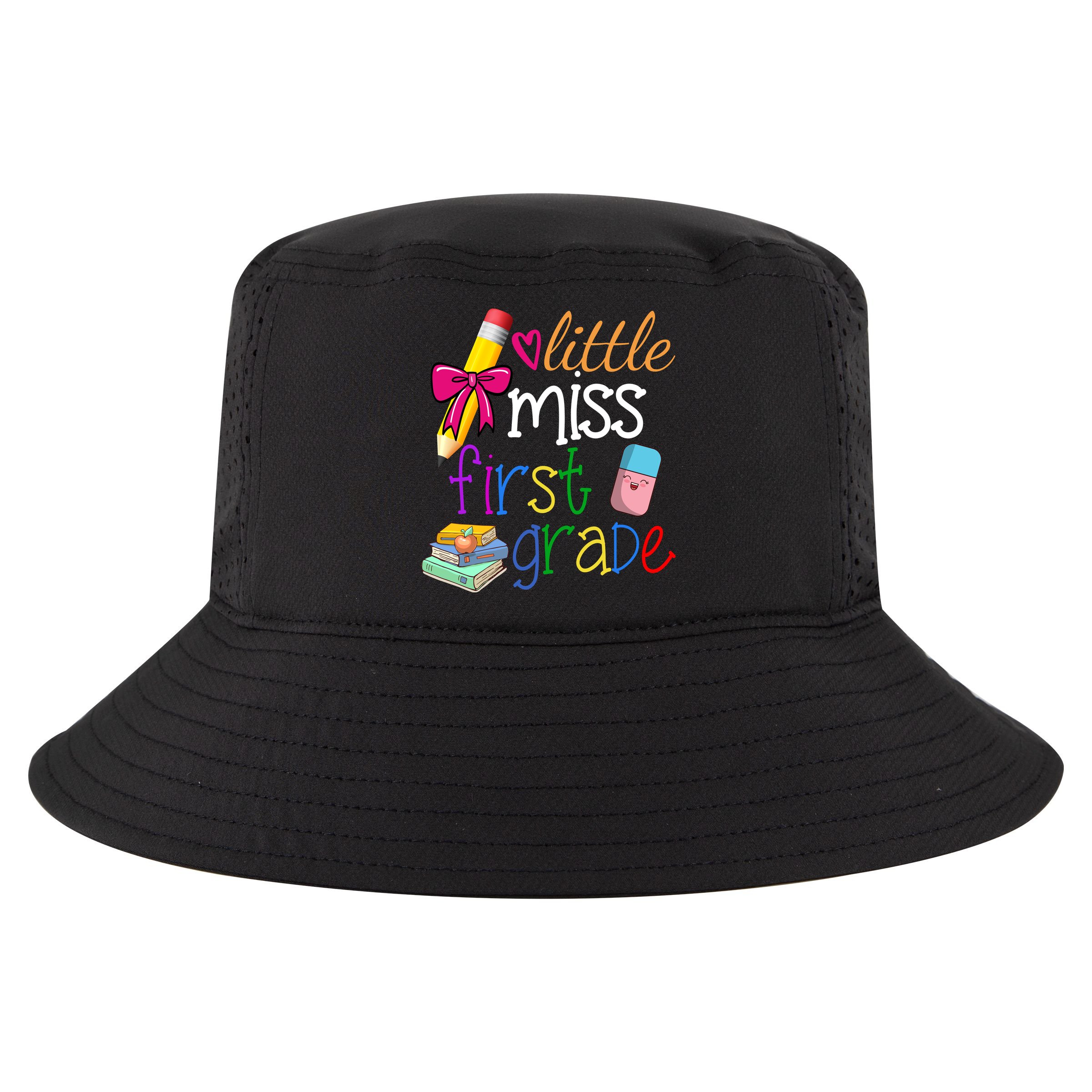 Little Miss First Grade Cool Comfort Performance Bucket Hat