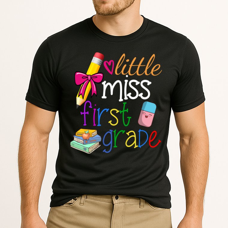 Little Miss First Grade Cooling Performance Crew T-Shirt
