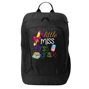 Little Miss First Grade City Backpack