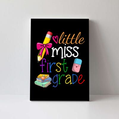 Little Miss First Grade Canvas