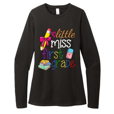 Little Miss First Grade Womens CVC Long Sleeve Shirt