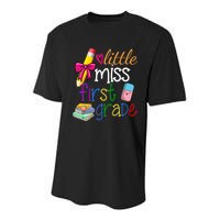 Little Miss First Grade Youth Performance Sprint T-Shirt