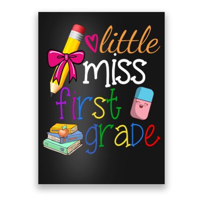 Little Miss First Grade Poster