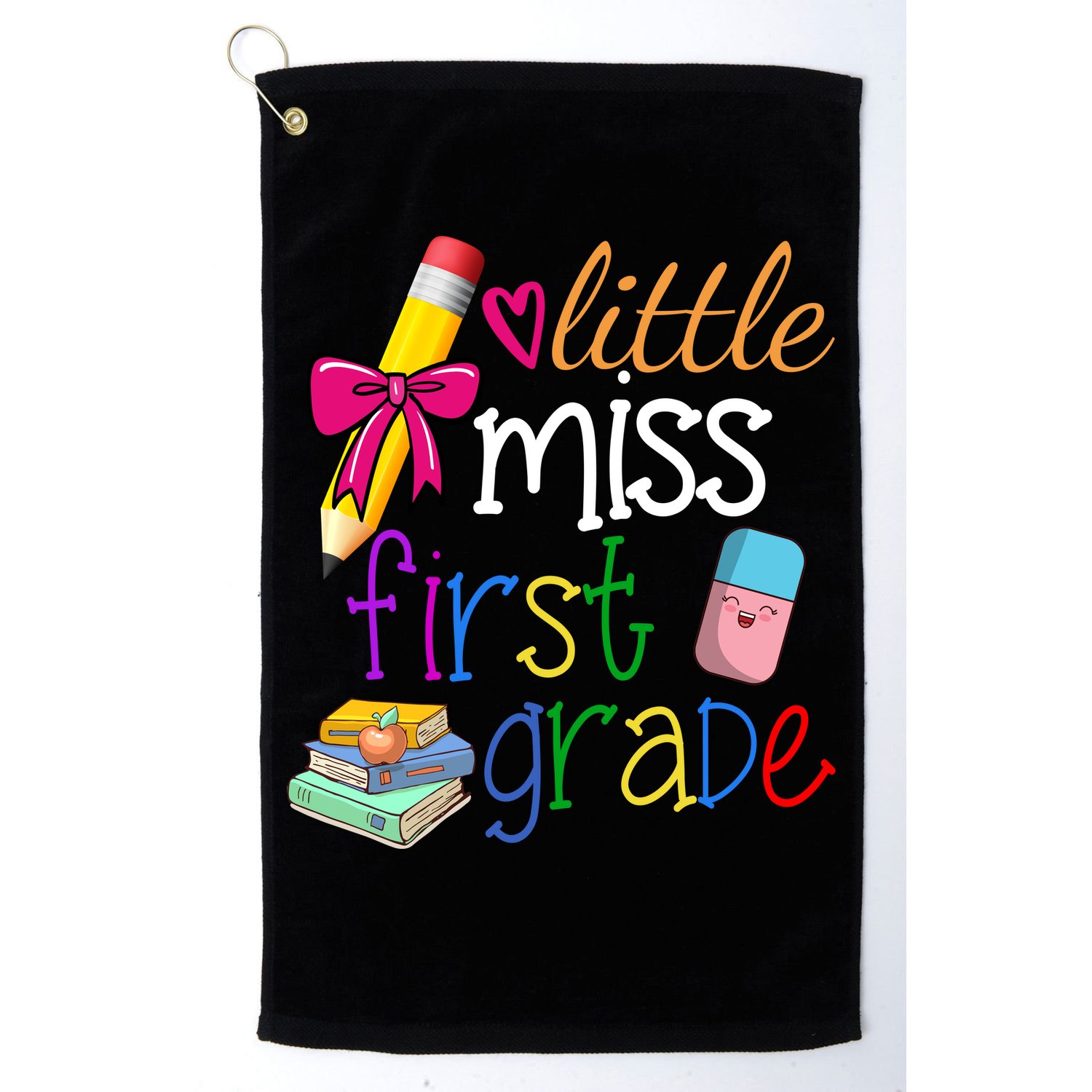 Little Miss First Grade Golf Towel