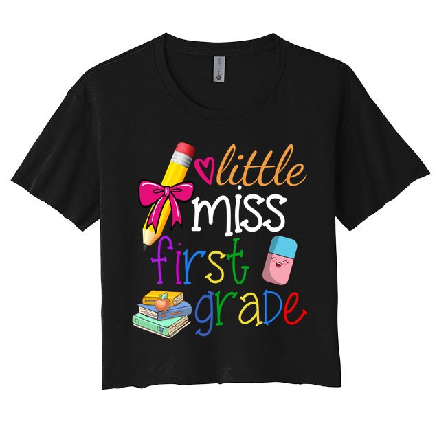 Little Miss First Grade Crop Top