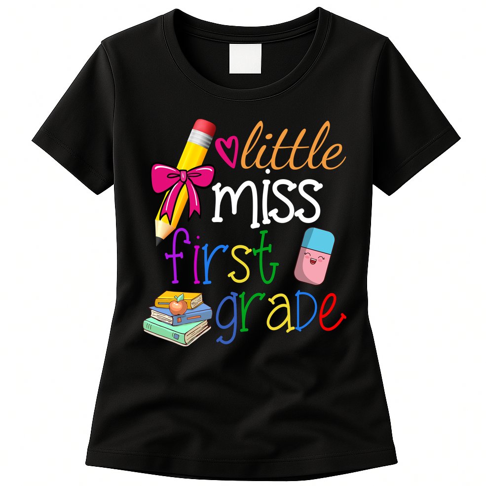 Little Miss First Grade Womens T-Shirt