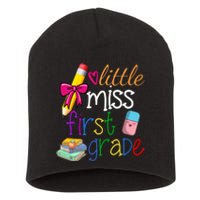 Little Miss First Grade Short Acrylic Beanie