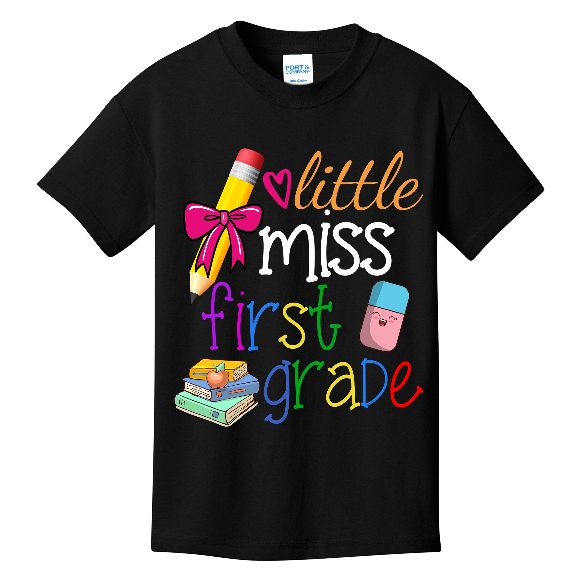 Little Miss First Grade Kids T-Shirt