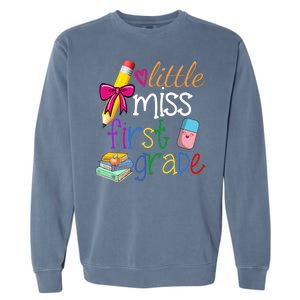 Little Miss First Grade Garment-Dyed Sweatshirt