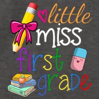 Little Miss First Grade Vector Backpack