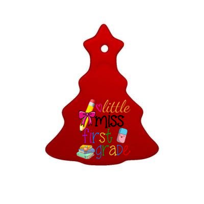 Little Miss First Grade Ceramic Tree Ornament