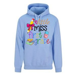 Little Miss First Grade Unisex Surf Hoodie