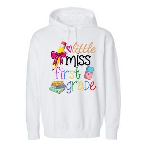 Little Miss First Grade Garment-Dyed Fleece Hoodie